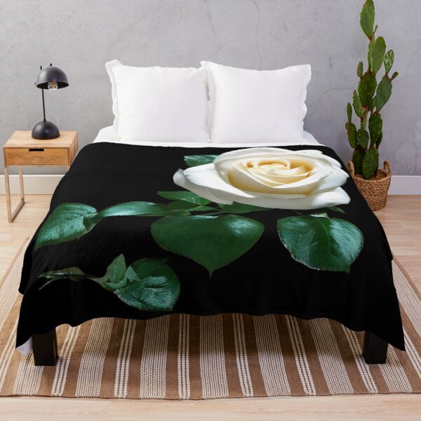 Item preview, Beautiful white rose flower artwork designed and sold by gramizzia.
