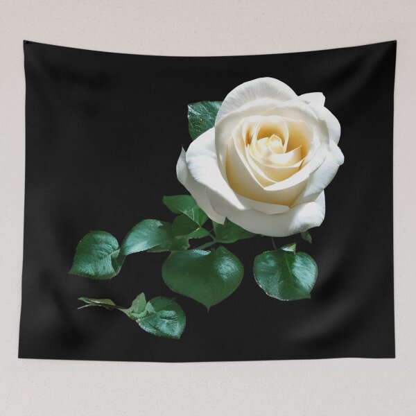 Item preview, Beautiful white rose flower artwork designed and sold by gramizzia.