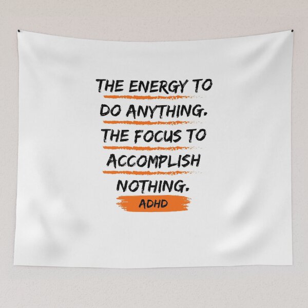 Item preview, ADHD Joke designed and sold by BuraxisQuotes.