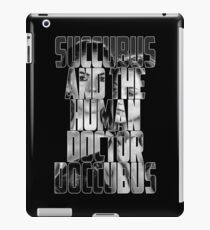 Doccubus Words - Black & White iPad Case/Skin