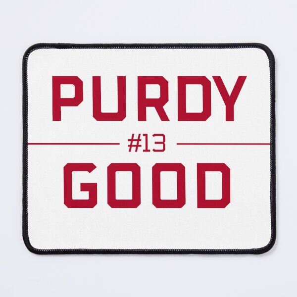 Item preview, Purdy Good red block letters Brock Purdy starting quarterback designed and sold by Sports-Stickers.