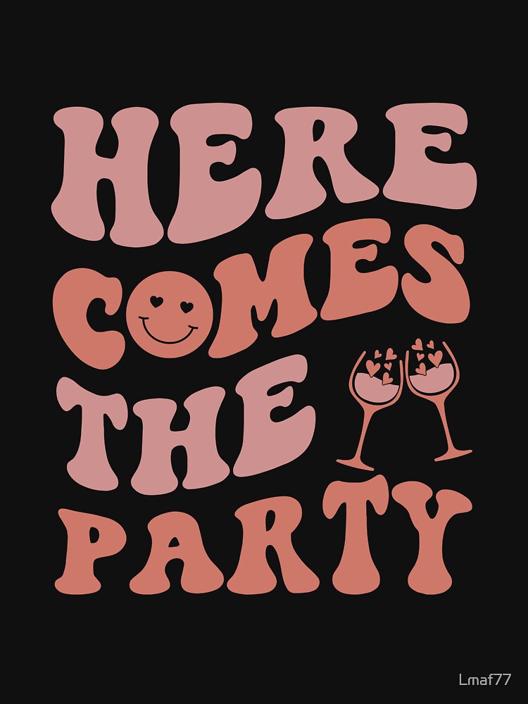 Here Comes the Bride/Party Retro Bachelorette Tees