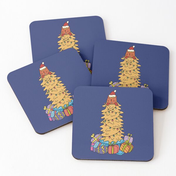 Item preview, Christmas cat and a spit cake designed and sold by Chestnut and Pie.