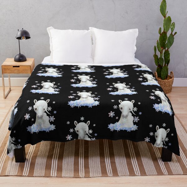 Item preview, Cute Horse in Snow Cloud with Snowflakes designed and sold by cuteunicornshop.