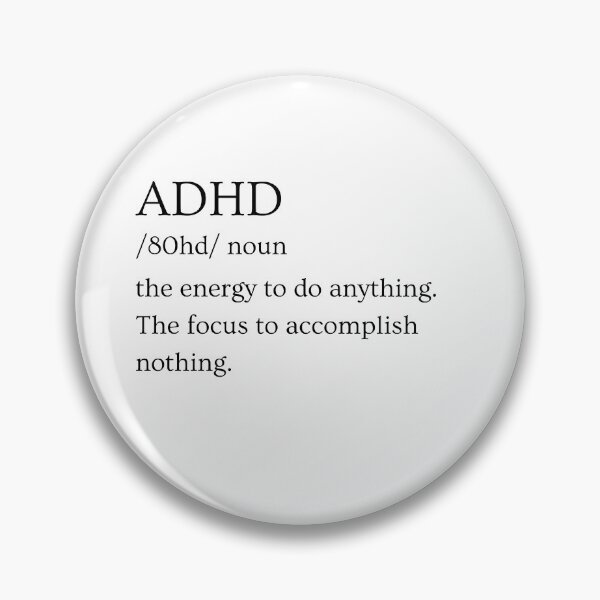 Item preview, ADHD Joke designed and sold by BuraxisQuotes.