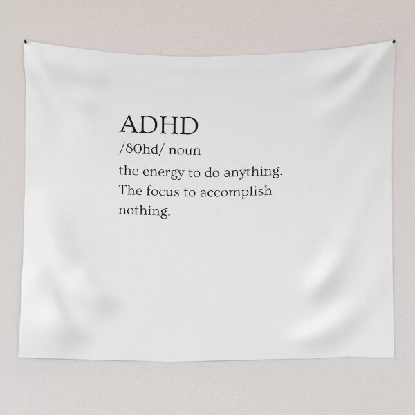 Item preview, ADHD Joke designed and sold by BuraxisQuotes.