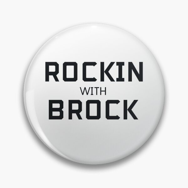 Item preview, ROCKIN WITH BROCK in black designed and sold by Sports-Stickers.