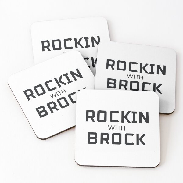Item preview, ROCKIN WITH BROCK in black designed and sold by Sports-Stickers.