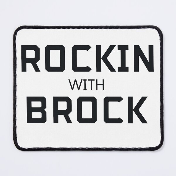 Item preview, ROCKIN WITH BROCK in black designed and sold by Sports-Stickers.
