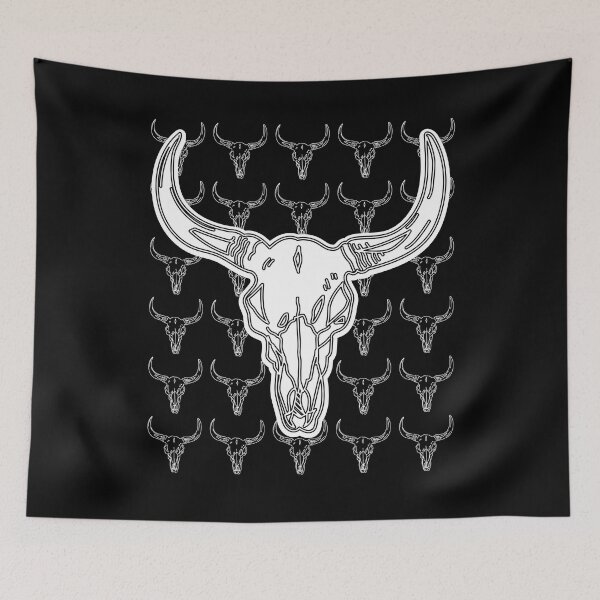 Item preview, Cow Skull Western Graphic Pattern designed and sold by artfulnotebook.