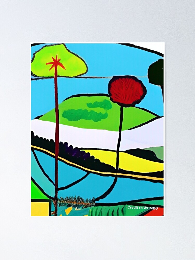 "Colorful landscape wall art as prints, on canvas, or large posters