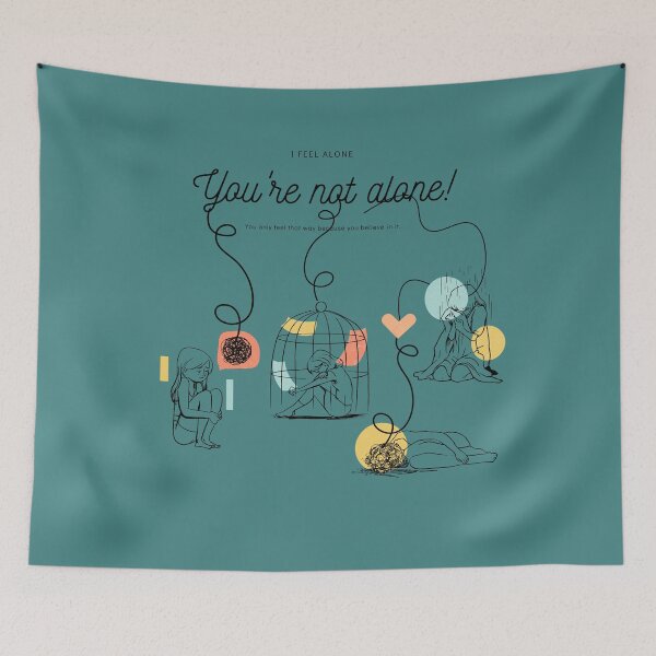 Item preview, You're not alone! designed and sold by SeekingMeaning.