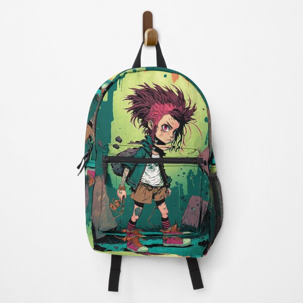 Item preview, Crazy Hair Punk Rock Schoolgirl Comic Art #10 designed and sold by Unicorn Trainwreck.