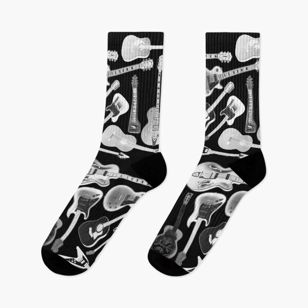 Item preview, Guitars, Guitars, Guitars! on black designed and sold by Jen K Wilson.
