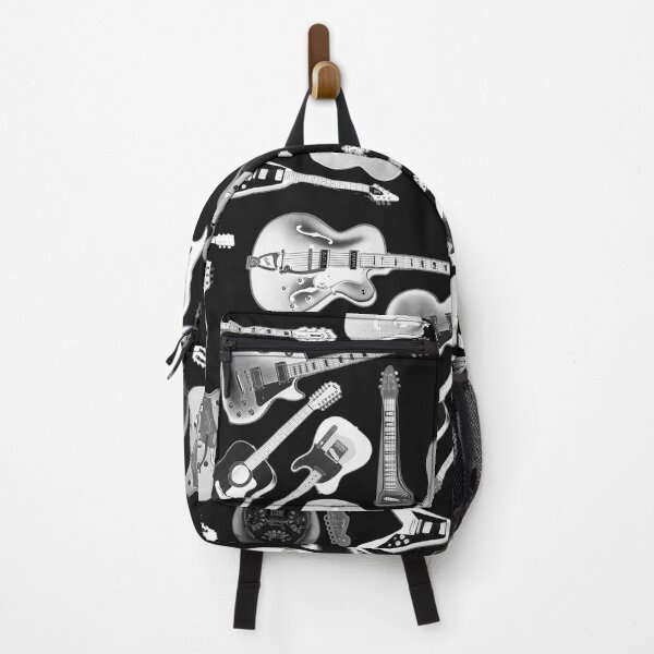Item preview, Guitars, Guitars, Guitars! on black designed and sold by Jen K Wilson.