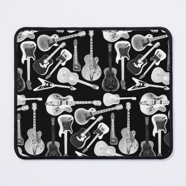 Item preview, Guitars, Guitars, Guitars! on black designed and sold by Jen K Wilson.
