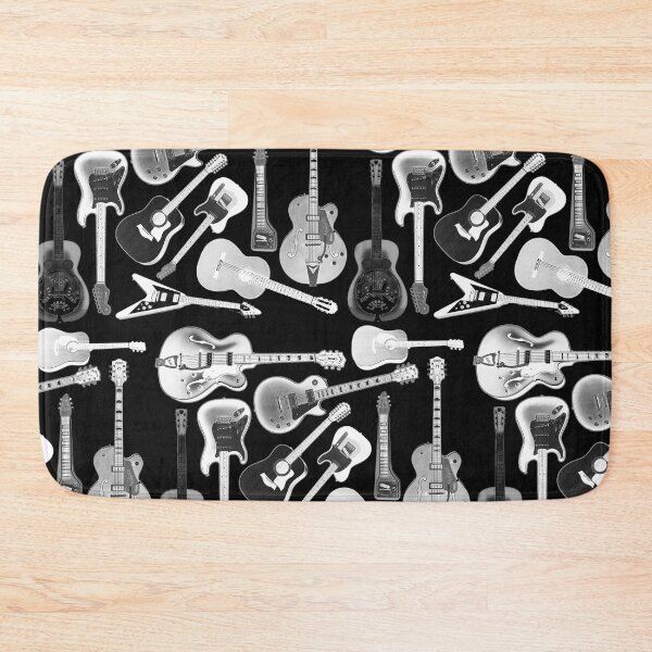 Item preview, Guitars, Guitars, Guitars! on black designed and sold by Jen K Wilson.