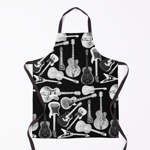 Item preview, Guitars, Guitars, Guitars! on black designed and sold by Jen K Wilson.