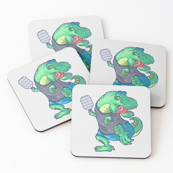 Item preview, Pickleball Saurus T Rex Dinosaur with Pickleball Paddle Dinking Problem Pickleball Humor Apparel designed and sold by grinta2021.