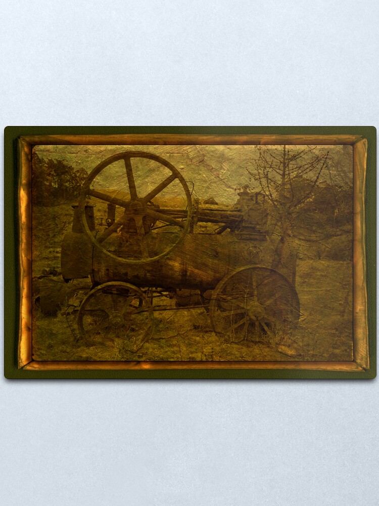 Alternate view of Steam Tractor Metal Print