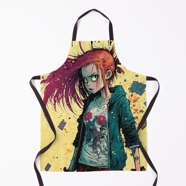 Item preview, Pink Hair Punk Rock Schoolgirl Comic Art #12 designed and sold by Unicorn Trainwreck.
