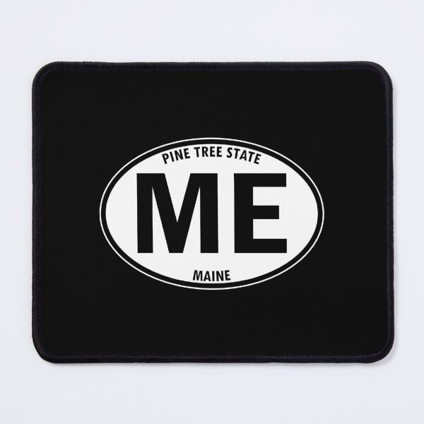 Item preview, Maine, ME, Pine Tree State - State Abbreviation and Motto Oval Travel Bumper Sticker for your Car or Luggage.  designed and sold by BBTravels.