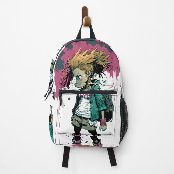 Item preview, Spiky Hair Punk Rock Schoolgirl Comic Art #13 designed and sold by Unicorn Trainwreck.