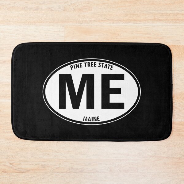 Item preview, Maine, ME, Pine Tree State - State Abbreviation and Motto Oval Travel Bumper Sticker for your Car or Luggage.  designed and sold by BBTravels.