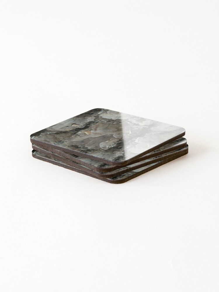 Thumbnail 4 of 5, Coasters (Set of 4), Tree bark pattern designed and sold by AdioraStore.
