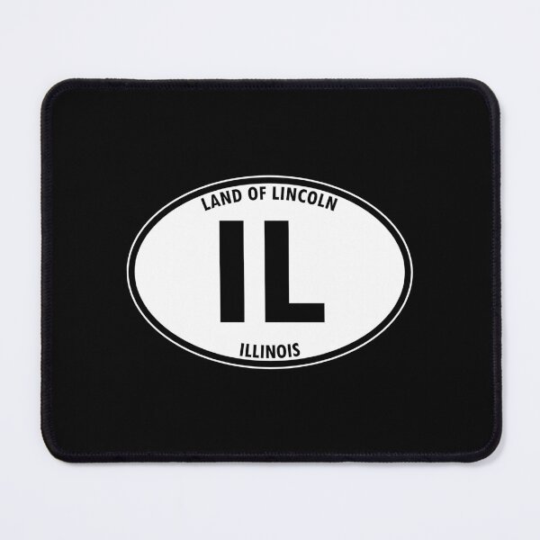 Item preview, Illinois, IL, Springfield, Land of Lincoln - State Abbreviation and Motto Oval Travel Bumper Sticker for your Car or Luggage.  designed and sold by BBTravels.