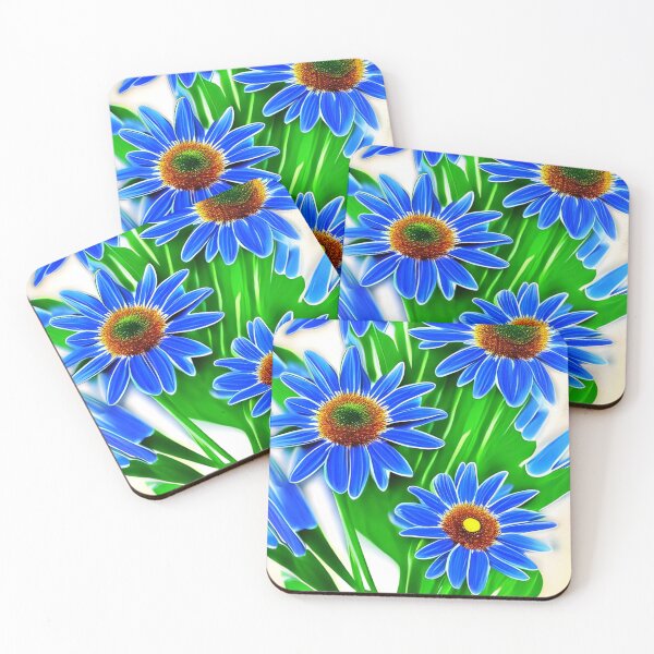 Item preview, Blue Daisies, daisy pattern  designed and sold by gramizzia.