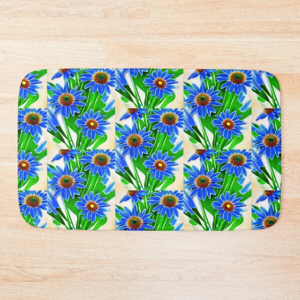 Item preview, Blue Daisies, daisy pattern  designed and sold by gramizzia.