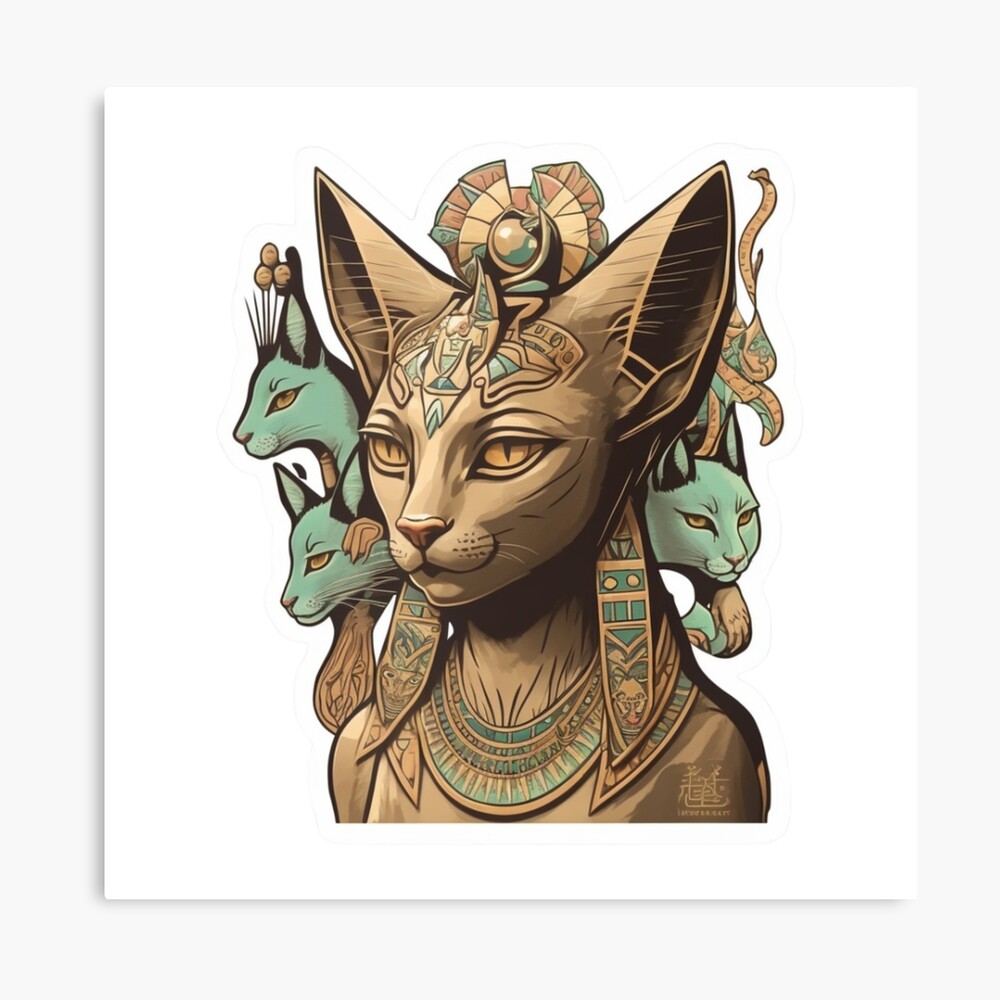 Lámina rígida for Sale con la obra «Gato Egipcio Diosa Sphynx Diosa» de  Itis-Whatitis | Redbubble