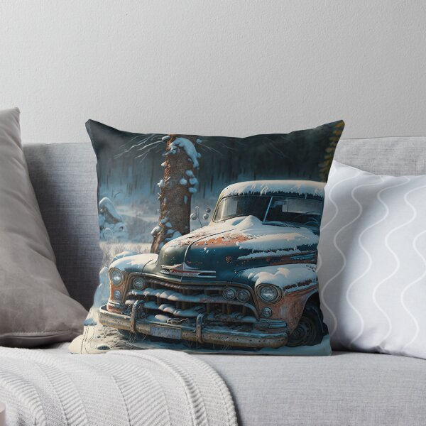 Item preview, Winter Pickup Truck #14, a perfect gift for all American Hot Rod fans designed and sold by RodZnRoll.
