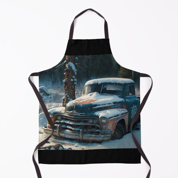 Item preview, Winter Pickup Truck #14, a perfect gift for all American Hot Rod fans designed and sold by RodZnRoll.