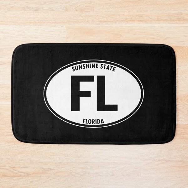 Item preview, Florida, FL, Tallahassee, Sunshine State - State Abbreviation and Motto Oval Travel Bumper Sticker for your Car or Luggage.  designed and sold by BBTravels.