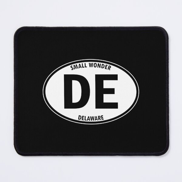 Item preview, Delaware, DE, Dover, Small Wonder - State Abbreviation and Motto Oval Travel Bumper Sticker for your Car or Luggage.  designed and sold by BBTravels.