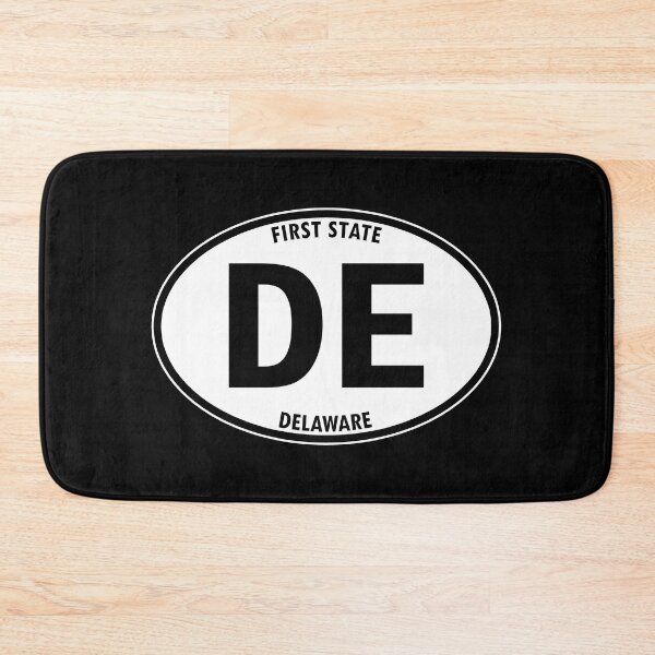Item preview, Delaware, DE, Dover, First State - State Abbreviation and Motto Oval Travel Bumper Sticker for your Car or Luggage.  designed and sold by BBTravels.
