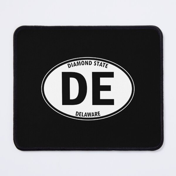 Item preview, Delaware, DE, Dover, Diamond State - State Abbreviation and Motto Oval Travel Bumper Sticker for your Car or Luggage. designed and sold by BBTravels.