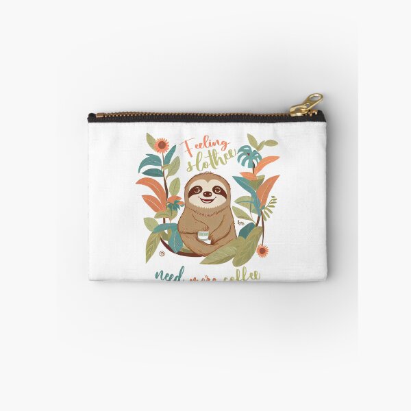 Item preview, Happy sloth enjoys cup of coffee designed and sold by MrBeerholder.