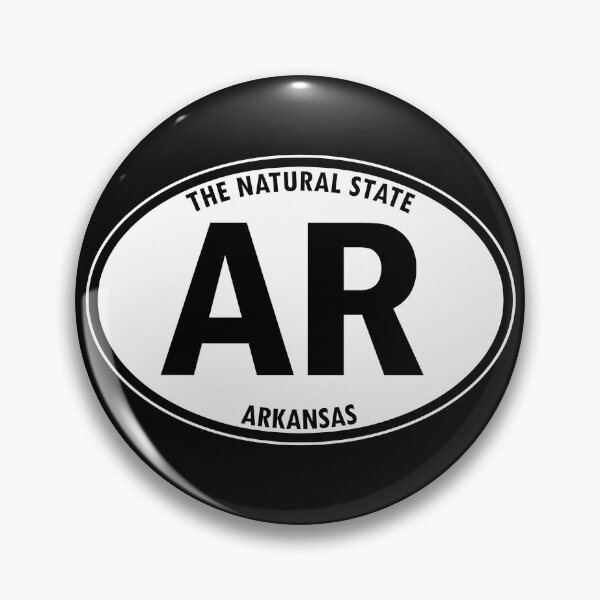 Item preview, Arkansas, AR, Little Rock, The Natural State - State Abbreviation and Motto Oval Travel Bumper Sticker for your Car or Luggage.  designed and sold by BBTravels.
