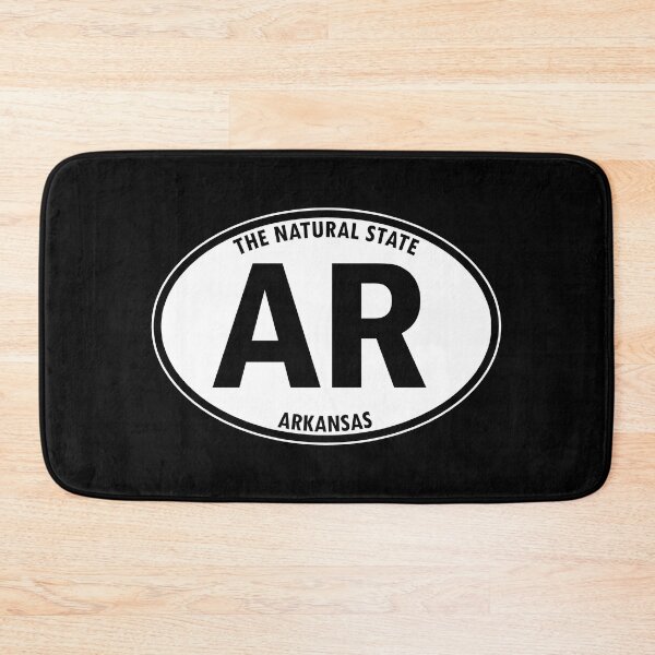 Item preview, Arkansas, AR, Little Rock, The Natural State - State Abbreviation and Motto Oval Travel Bumper Sticker for your Car or Luggage.  designed and sold by BBTravels.