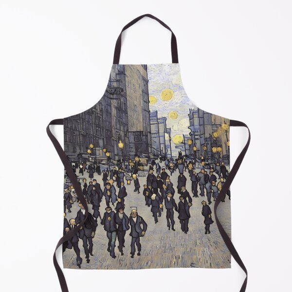 Item preview, Street scene in the style of Vincent van Gogh designed and sold by David-Howells.