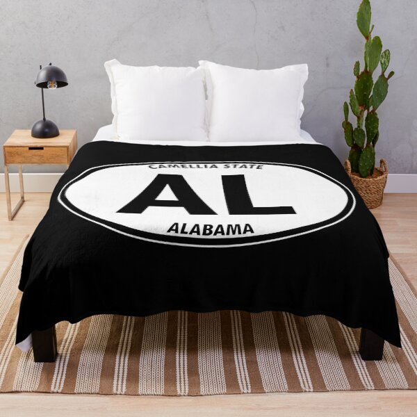 Item preview, Alabama, AL, Montgomery, Camellia State - State Abbreviation and Motto Oval Travel Bumper Sticker for your Car or Luggage. designed and sold by BBTravels.