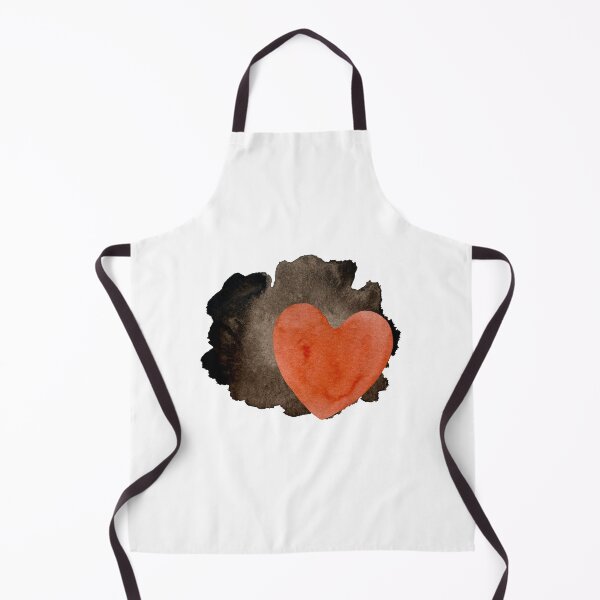 Artikelvorschau, Heart red blot black blotch a watercolor entworfen und verkauft von Yana Mustafina | Boho Soulful Designs.