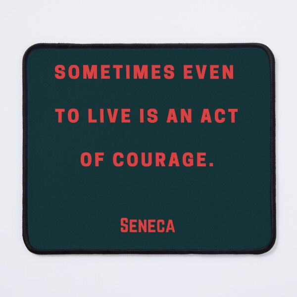 Item preview, Seneca quote red text designed and sold by artbleed.