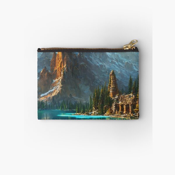 Item preview, Ancient Temple Ruins by a Glacial Lake designed and sold by lostcauseblue.