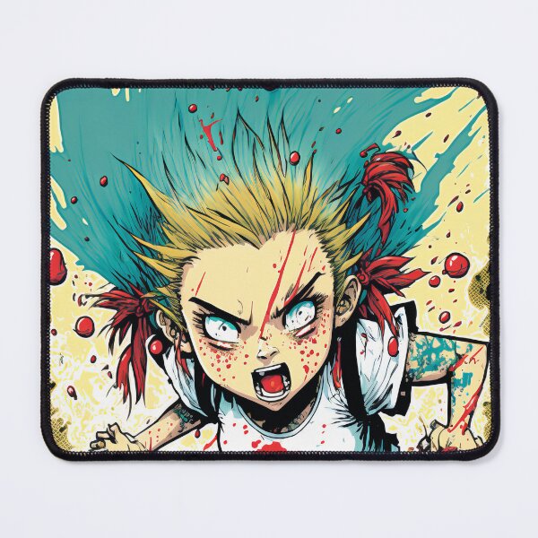Item preview, Charging Punk Rock Schoolgirl Comic Art #17 designed and sold by Unicorn Trainwreck.