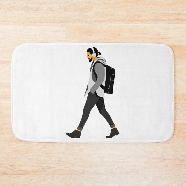 Item preview, Man Walking While Listening to Music designed and sold by LiveyMelody.
