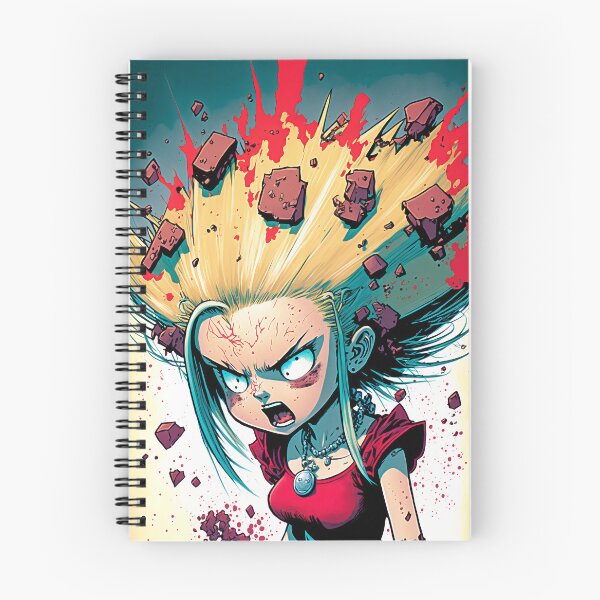 Item preview, Exploding Punk Rock Schoolgirl Comic Art #18 designed and sold by Unicorn Trainwreck.